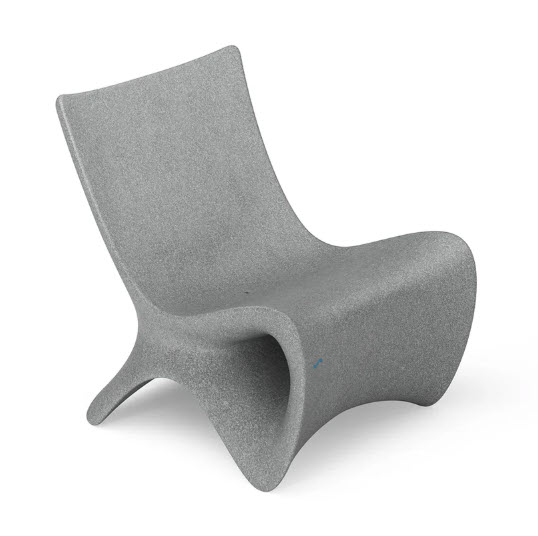Ledge Lounger Autograph Chair - Granite Gray